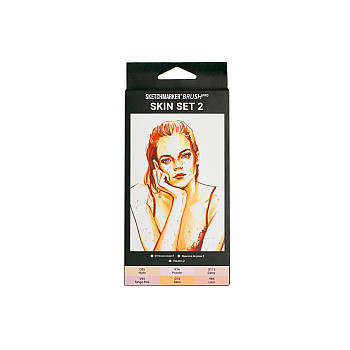 Набор маркеров SKETCHMARKER Brush Skin 2 6 шт MPSMB-6SKIN2