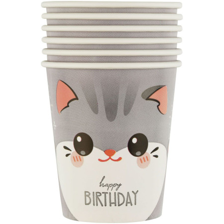 Стаканы бумажные MESHU "Kitten" 200 мл, 6 шт RE-MS_55438