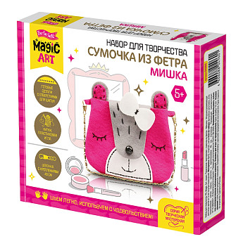 Набор для шитья Сумочка из фетра "Мишка" KOR-04960