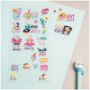 Наклейки объемные MESHU "Cat lover" 10 x 19 см RE-MS_36927