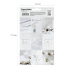 Наклейки бумажные MESHU "Tender cloud" 12 x 21 см RE-MS_41657