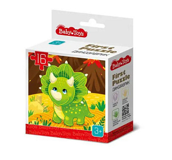 Пазл Baby Toys. First Puzzle 16 "Динозаврик" KOR-04292