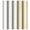 Упаковочная бумага глянцевая MESHU "Pattern on white" 1л. 70 x 100 см 80 г/м2 ассорти RE-MS_53492