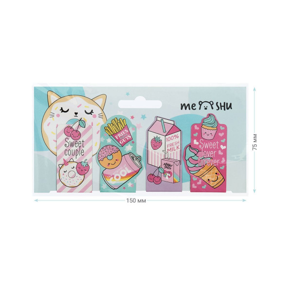 Закладки магнитные для книг 4 шт MESHU "Sweets" RE-MS_46734
