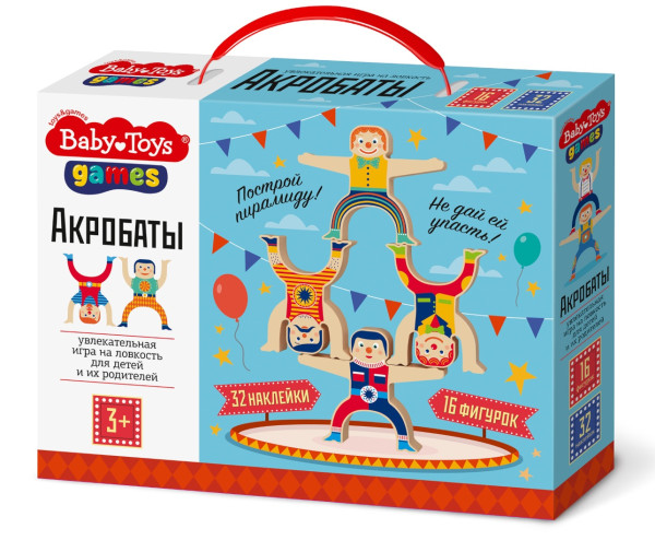Настольная игра: Baby Toys "Акробаты", 16 элементов KOR-04331