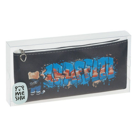 Пенал мягкий MESHU "Graffiti" 200 x 85 x 30 мм, искусственная кожа RE-MS_49495