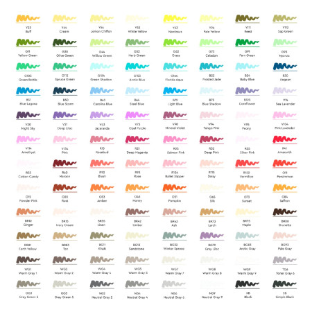 Набор маркеров SKETCHMARKER Brush 3 96 шт пластик.бокс MPSMB-96SET3