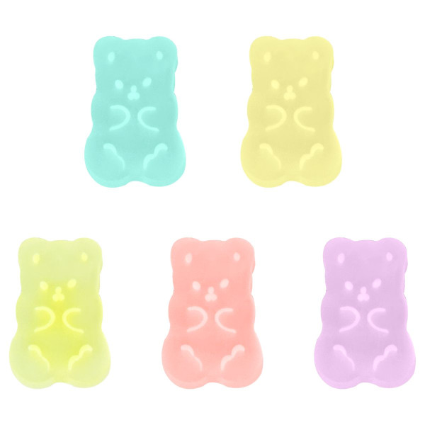Набор ластиков MESHU "Candy Bear" 5 шт, ПВХ, 20 x 15 x 9 мм RE-MS_52607