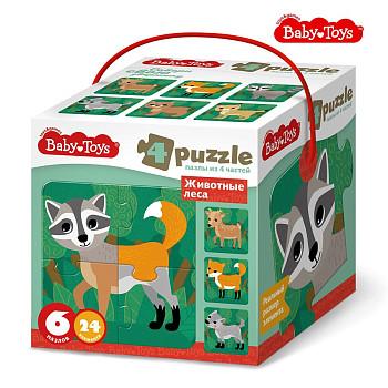 Пазл Baby Toys 24 maxi "Животные леса" KOR-04689
