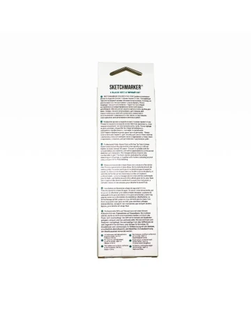 Набор капиллярных ручек SKETCHMARKER Artist fine pen Black 6 цв MPAFP-6BLCK