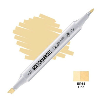 Маркер SKETCHMARKER двухсторонний на спирт.основе BR64 Лев MPSM-BR64