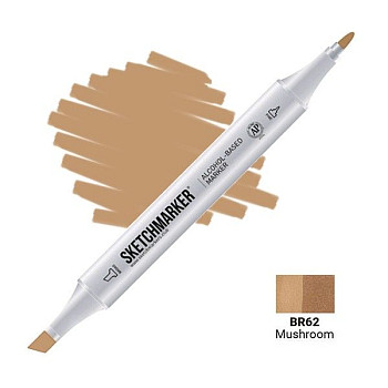 Маркер SKETCHMARKER двухсторонний на спирт.основе BR62 Гриб MPSM-BR62