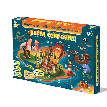 Настольная игра: Десятое королевство "Карта Сокровищ. Квест по чтению" KOR-02915